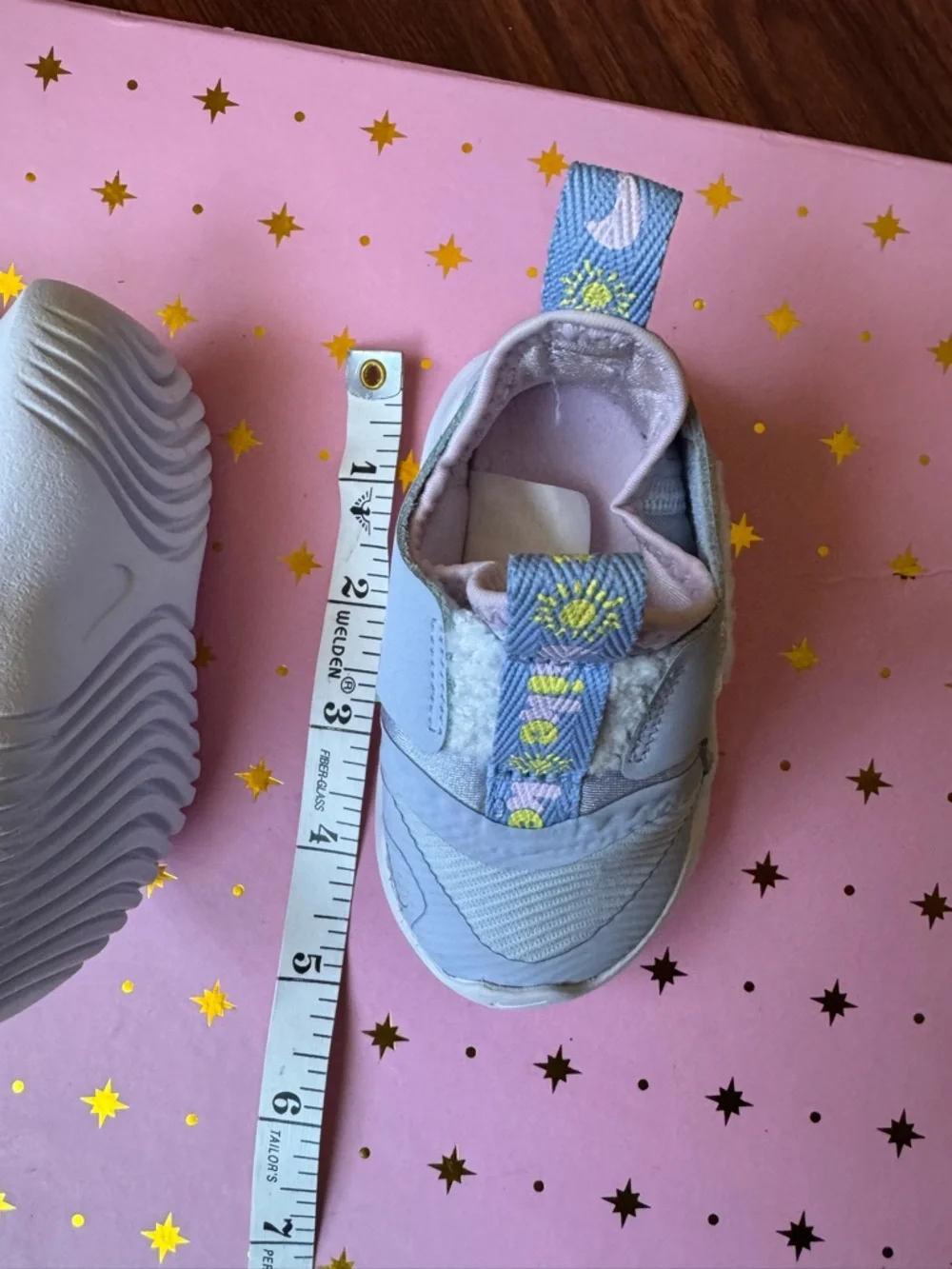Nike Kids Light Blue & Pink Flex Runner Slip-On Sneakers size baby 3C - Picture 9 of 9